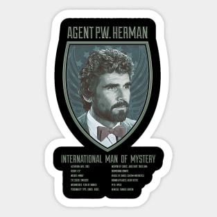 Agent P.W. Herman Sticker